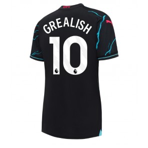 Lacne Ženy Futbalové dres Manchester City Jack Grealish #10 2023-24 Krátky Rukáv - Tretina